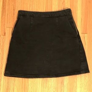 Black ASOS denim skirt